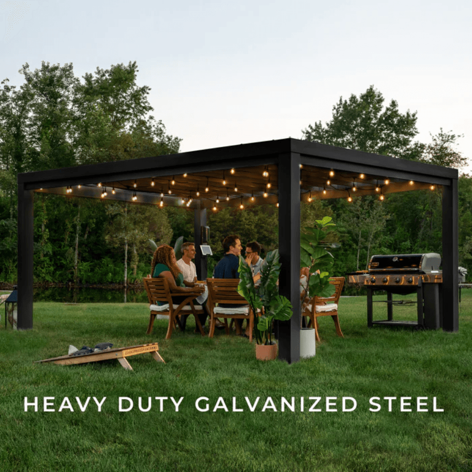 Backyard Discovery Trenton 4.9m x 3.7m Modern Steel Pergola