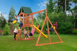 Creative Cedar Designs Cedar Cottage Wooden Swing Set