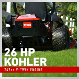 Toro Titan Max 60″ IronForged Deck 26HP V-Twin Gas Dual Hydrostatic Zero Turn Riding Mower