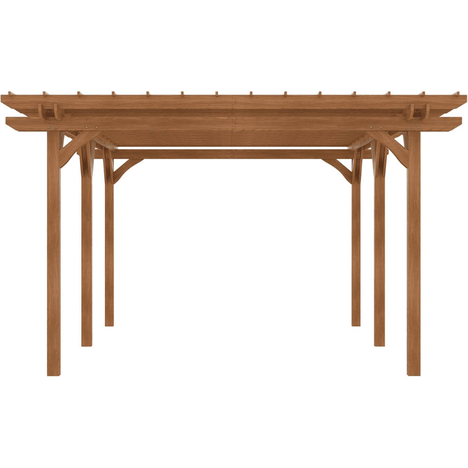 Outsunny 12′ x 20′ DIY Deck Outdoor Wood Pergola