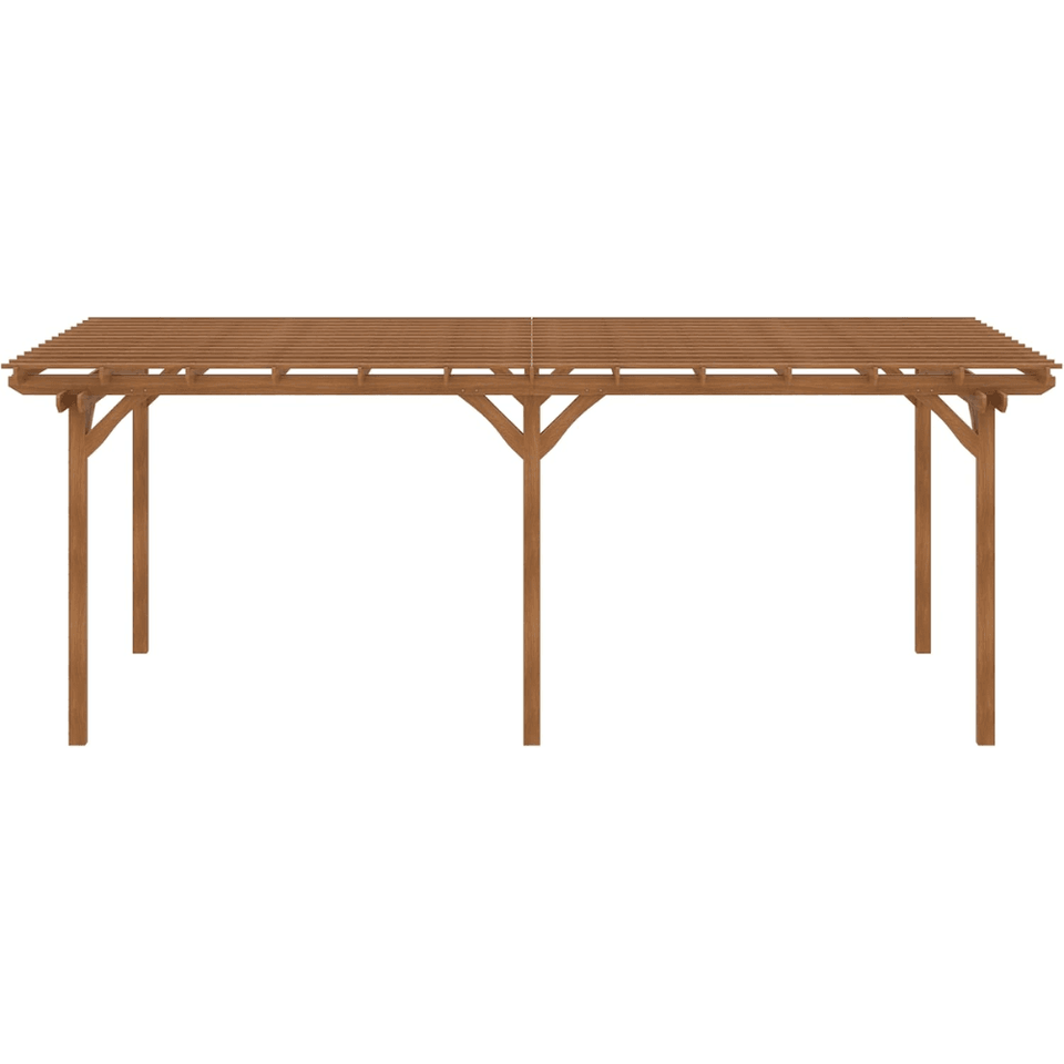 Outsunny 12′ x 20′ DIY Deck Outdoor Wood Pergola