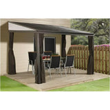 Sojag 10 x 12 ft. Portland No.53 Wall Gazebo Steel Roof