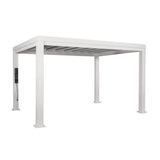 14×10 Windham Modern Steel Pergola With Sail Shade Soft Canopy