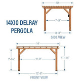 14×10 Delray Pergola