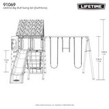 Lifetime Big Stuff Swing Set
