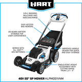 HART Tools 40V 20″ Brushless Self-Propelled Electric LownMower