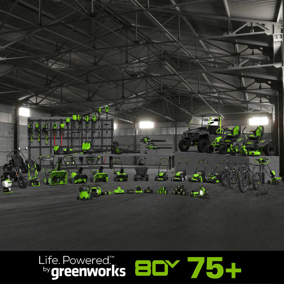 Greenworks 80V 21″ Cordless Battery Brushless Self-Propelled Mower 3pc Combo Kit
