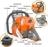 NEO-TEC Chainsaw NS892V 92CC Gas Chain Saw Fit 24/28/36/42 Inch Bar, For Big Wood Cutting, All Parts Fit MS660 066 G660 Chainsaws Without Bar