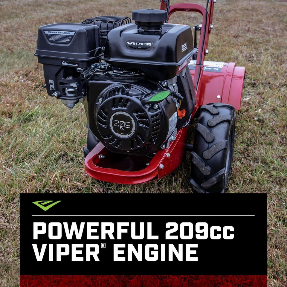 EARTHQUAKE Victory Rear Tine Tiller 209cc 4-Cycle Viper Engine Model 39381 Red/Black