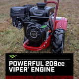 EARTHQUAKE Victory Rear Tine Tiller 209cc 4-Cycle Viper Engine Model 39381 Red/Black