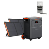 Jackery HomePower 3600 Plus Portable Power Station with 2x 200W Solar Panels, 3600W AC Output, 3584Wh LFP Solar Generator, Expandable up to 21kWh, Essential Home Backup for Home Use, Emergencies, RV