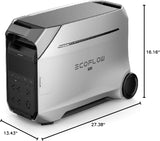 EcoFlow DELTA Pro 3 Portable Power Station with 4000W Output, 120/240V Split-Phase, LFP Battery, and X-Stream Fast Charging