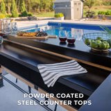 Backyard Discovery 9X6 Palisade Cedar & Steel Outdoor Bar