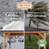 Backyard Discovery Cordova 14×10 Cedar Gazebo