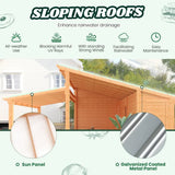 AECOJOY 20′ × 12.5′ Outdoor Wooden Gazebo with Storage Room