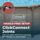 Coleman Power Steel 18 ft. x 48 in. Round Metal Frame Above Ground Pool Set