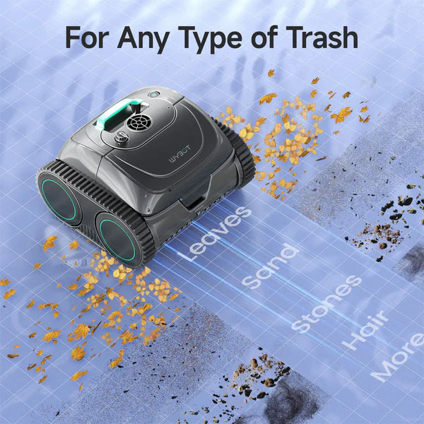 WYBOT C1 Cordless Robotic Pool Cleaner with Triple Motor, Wall Climbing, and Self-Parking