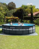Ultra XTR® Frame Above Ground Pool with Sand Filter Pump – 18′ x 52″