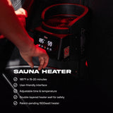 The Pod Company Sauna Pod 2.0 Portable 185°F Dry Heat Sauna with Natural Cotton and Red Light