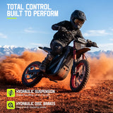 TST GT63 Electric Dirt Bike, 2400W Brushless Hub Motor, 45 MPH Top Speed, 48V 22.5Ah Battery with 50 Mile Range, 210Nm Torque, Front Hydraulic Suspension