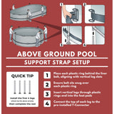 Coleman Power Steel 16′ x 10′ x 42″ Oval Above Ground Pool Set