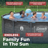 Coleman Power Steel 16 ft. x 42 in. Round Metal Frame Above Ground Pool Set