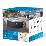 Avenli Oasis 2-3 Person Inflatable Hot Tub Spa + Cover, Rapid Heating up to 104°F, 105 Water Jets, 181 gal Capacity
