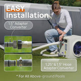 AQUASTRONG MINI Heat Pumps, Up to 18,000 BTU Inverter, for Pools up to 6,500 Gallons, 115V