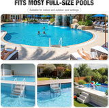 BETISEF Pool Ladder Above Ground, Heavy Duty 4Step Pool Ladder with Dual Handrails and Nonslip Steps, 500 LBS Load Capacity, for 46-58 Inch