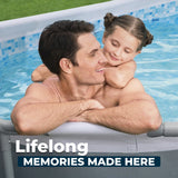 Bestway Steel Pro MAX 14 ft x 8 ft 2 in x 39.5 In, Oval Above Ground Pool Set, Outdoor Frame Swimming Pool