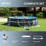 INTEX Ultra XTR 18ft x 52in Round Above Ground Pool Set, Sand Filter Pump