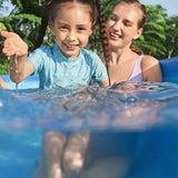 Bestway Steel Pro MAX 15′ x 48″ Round Above Ground Swimming Pool & Pool Ladder