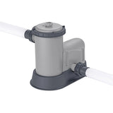 Bestway: Steel Pro MAX – 16′ x 48″, Grey -Round Above Ground Swimming Pool Set, ClickConnect Frame, Tritech, Filter Pump-Ladder-Cover, 5145 Gal Water