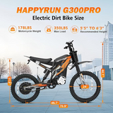 Combo Sale HappyRun G300 Pro Electric Dirt Bike