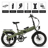 Lectric XP4 750 Long-Range Electric Bike in Pine Green