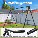 Klo Kick Metal Swing Set with 3 Swings