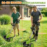 IToolMax 3 In 1 Cordless Grass Trimmer, Weed Eater and Edger