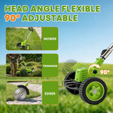 IToolMax 3 In 1 Cordless Grass Trimmer, Weed Eater and Edger
