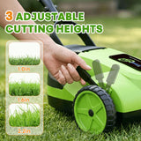 IToolMax 8.7-Inch Small Electric Lawn Mower for Yards & Gardens