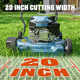 Senix 20″ 144cc 4-Cycle Gas Push Lawn Mower with Side Discharge LSPG-L4