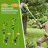 IToolMax 12-Inch Electric Weed Wacker & Eater with Detachable 4-Wheel Base