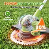 IToolMax 12-Inch Electric Weed Wacker & Eater with Detachable 4-Wheel Base