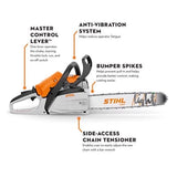 STIHL MS 162 16 in. Light 01 Bar Gas Chainsaw Picco Micro Mini 3 PMM3 3/8 in.