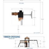 Timber Crossing Swing Set – Adventure Meets Stunning Design