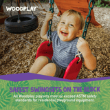 Woodplay Tiger Tower Combo A – Premium Wooden Swing Set for Endless Backyard Fun