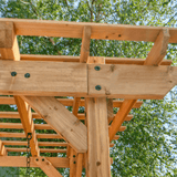 Backyard Discovery Callahan Cedar Wood Outdoor Pergola Swing Bench
