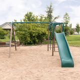 Lifetime Powder Coated Steel Swing Set with 4 Swing(s) , 1 Slide(s)