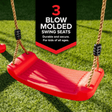 Sports power Vinyl-Covered Wood Swing Set – Classic & Durable for Outdoor Fun