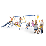 Sportspower Super 10 Metal Swing Set with Lifetime Warranty on Blow Molded Slide