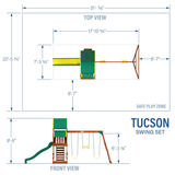 Tucson Swing Set – Big Fun in a Compact Design